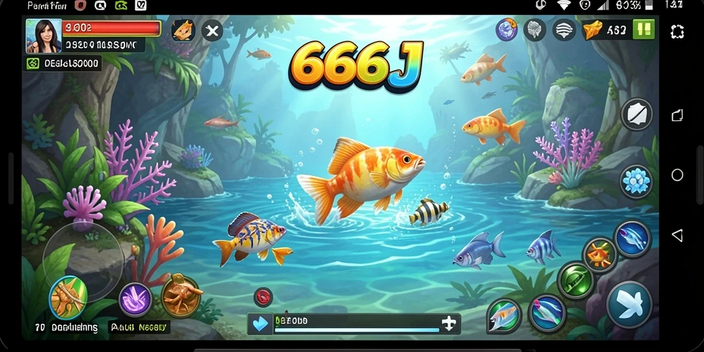 Gameplay mendebarkan dalam menjelajahi lautan luas untuk memancing.