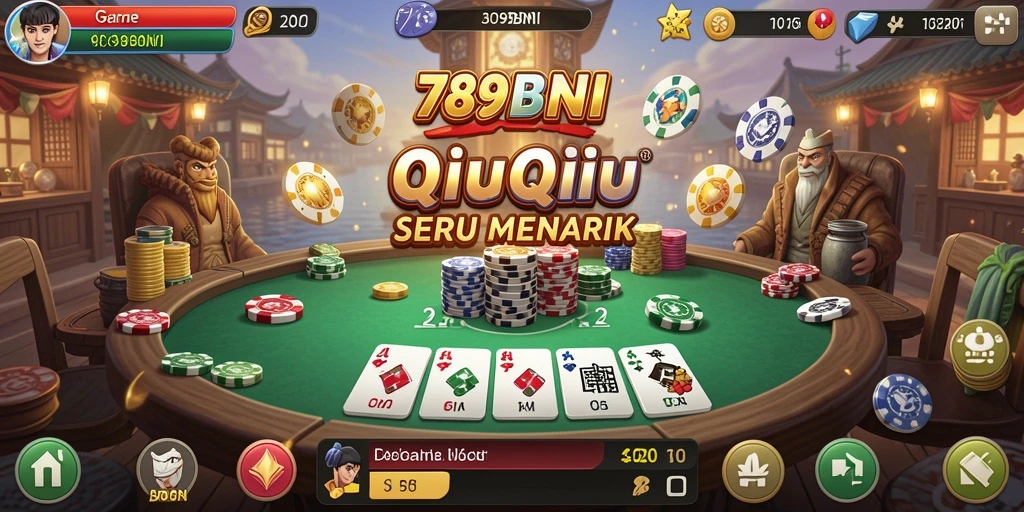 Screenshot menunjukkan gameplay seru di 789BNI QiuQiu.