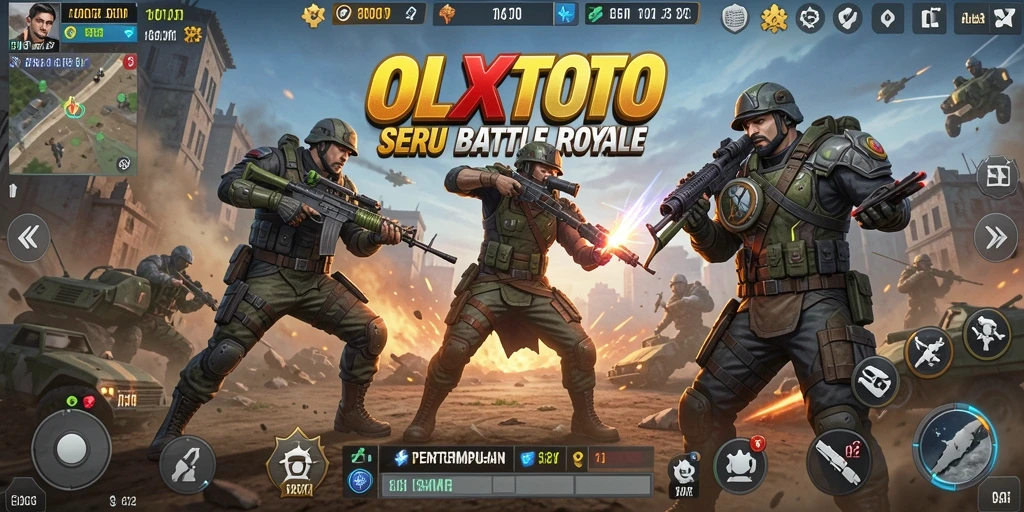 Tampilan menarik dari gameplay seru OLXTOTO Battle Royale.